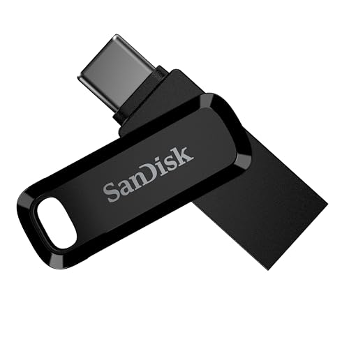 SANDISK Ultra Dual Drive Go USB Type-C 2 TB (Android Smartphone Speicher, USB Type-C & Type-A-Anschluss, 400 MB/s Lesen, Nutzung als Schlüsselanhänger