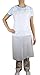 Disposable PLUS White Polyethylene Waterproof Aprons 28 x 46 inches, Stay Clean and Dry All Day While Cooking, Serving, Painting or Dishwashing. 1.0 Mil Thick for Maximum Durability (100 Pack)