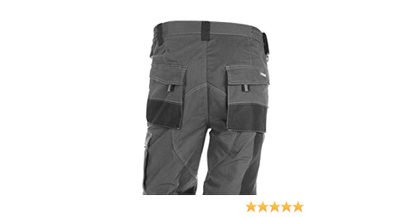 Juba - Pantalon multibolsillos algodón poliester gris negro talla xl :  Amazon.es: Ropa