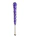 Purple Rock Candy Sugar Sticks - Grape Flavored - 12 Individually Wrapped Violet Purple Candy