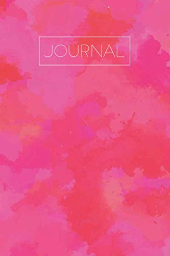 Journal: Magenta Pink Watercolor Cover, Notebook and Diary for Girls Kids Teens, 120 pages of Lined Paper for Writing/Journalling, 6" x 9" inches