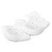 Ultra Comfortable Plantar Fasciitis Silicone Gel Heel Protective Support Sleeve - 1 Pair (White)