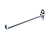 Triton Products 71619 DuraHook 6-Inch Single Rod 90 Degree Bend 1/4-Inch Diameter Zinc Plated Steel Pegboard Hook for DuraBoard or 1/8 Inch and 1/4 Inch Pegboard, 10-Pack
