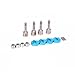 RCAWD Wheel Hex Hub Convert Adapter Axle Shaft Locknuts Conversion Set 7mm to 12mm Aluminum for Wltoys A949 A959 A969 A979 K929 RC Car 1/18 Turn 1/10 Upgrade Parts 4Pcs(Shipped Locally)(Blue)