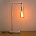 HAITRAL Industrial Table Lamp - Small Desk Lamp for Bedroom, Office, Living Room Gold/Rose Gold