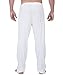 Cottonique Men's Latex-Free Drawstring Lounge Pants Made from 100% Organic Cotton (Natural) (L/XL)