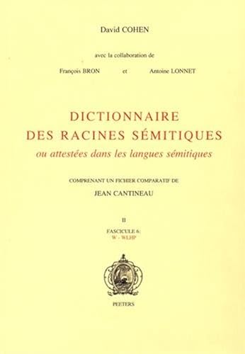 Download Dictionnaire des racines sémitiques, volume 6 PDF