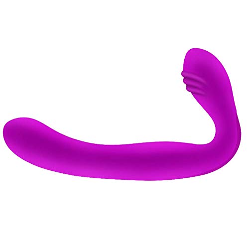 Strapless Strapon D.i.lDò Vibrator for Female 30 Speeds Double Vibrating Lesbian Silicone Adult Products T-shirt,Purple Weight Loss