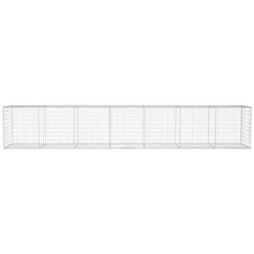 Festnight Gabione Steingabione Wand Drahtkorb 600 x 50 x 100 cm – Bild 4