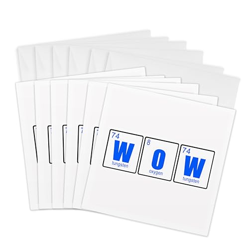 WOW Tungsten Oxygen Tungsten Blue - Greeting Cards, 6 x 6 inches, set of 6 (gc_…