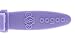 oogaa Baby Mealtime Silicone Train Spoon  Easy Clean, Baby Safe  7in  Purple