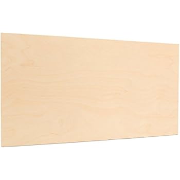 5 mm 1/4 x 18 x 24 Inch Premium Baltic Birch Plywood, Box of 12 B/BB Birch Veneer Sheets, Perfect for Laser CNC Cutting and Wood Burning Projects by Woodpeckers