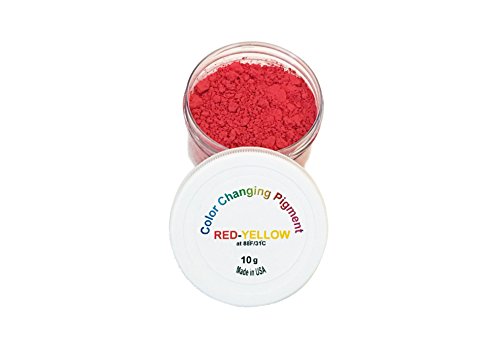 Temperature Activated Thermochromic Bi-Color Powder Pigment RED to YELLOW changing at 88F/31C