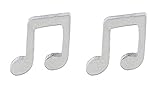 Go Steel Stainless Steel Music Note Post Earrings