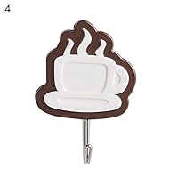 Portable 1Pc Self Adhesive Bathroom Door Wall Sticky Hanger Hook Kitchen Hanging Holder Well Made Easy to Use - 4#