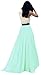 Urban CoCo Women's Summer Chiffon Mopping Floor Length Big Hem Solid Beach Maxi Skirt Black