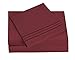 HC COLLECTION 1800 Series Microfiber Sheet & Pillow Case Set(King, Burgundy)