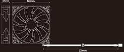 Scythe Kaze Flex 120mm Fan, Quiet Case/CPU Cooler