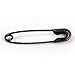 Household Mall 3/4-Inch Safety Pins, Black (1440 Pieces)
