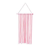 Rainbowie Hair Bow Holder Hair Clips Hanger Storage Organizer for Baby Girls Pink and White 58x30cms/22.8x11.8inches