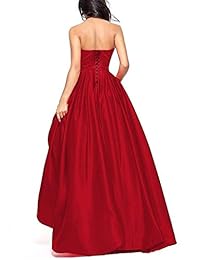 PromC Mujeres Abalorios Corto Vestidos de Regreso a casa 2019 Dama de honor Vestido Formal P004