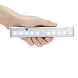 WenTop® LED Light,WenTop Portable Stick on 10 LED Night Wireless Automatic Motion Sensing Wardrobe Display Lamp Long Stand by for closet,locker,forcer