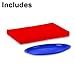 LAMINET 6 Piece Quilted Dinnerware Storage Starter Set - Includes 4 Plate Cases, 1 Cup Case & Platter Case - RED