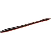 Zoom Trick Worm-Pack of 20 (Red/Black Core, 6.75-Inch)