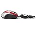 Verbatim USB Corded Mini Travel Optical Wired Mouse for Mac and PC - Metro Seroes Red