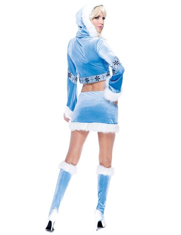 Paper Magic Womens French Kiss Eskimo Costume