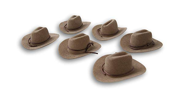 Miniature Felt Cowboy Hats for Crafts 