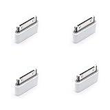 Micro-USB to 30-pin Adapter Charger Converters for iPhone 3G/3GS/4/4S (Pack of 4)