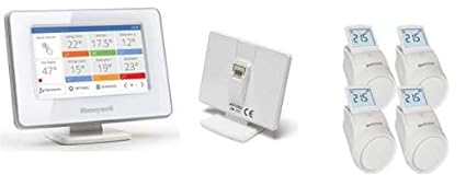 Honeywell evohome WiFi Paket mit 4x Regler HR92 Bediengerät & Gateway Smartphone App