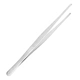 LOSCATO Kitchen Tweezers Tong Stainless Steel Tweezers 12’’ (12'' Straight)