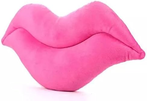 Liyin Pink Stuffed Pillow Cushion lips Shaped Soft Toy