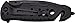 TAC Force TF-637 Series Assisted Opening Folding Knife, Black Half-Serrated Blade, 4-1/2-Inch Closed