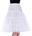 GRACE KARIN White Vintage Swing Net Petticoat Skirt Tutu Underskirt Size L