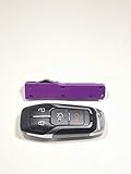 Mini keychain firecracker knife black