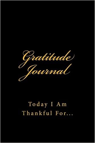 Gratitude Journal: Today I am Thankful for...