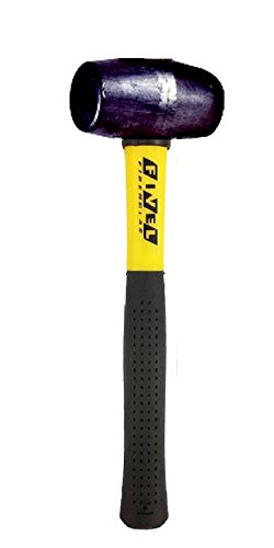 THOR Lead hammer, round, diameter x length 45 x 90 mm, 1,900 g, with fibreglass handle