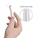 F01 Eye Massager Sonic Anti-aging Heated Wrinkle Pen for Puffiness, Dark Circles, Battery Powered - White&Silver