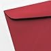 Note Card Cafe Colored Letter Envelopes #10 | Red | 100 Pack | 9.5 x 4.125 in | Standard Gummed Seal | for Business, Letters, Greeting Cards, Thank You Notes, Mailing Invitations, Documents