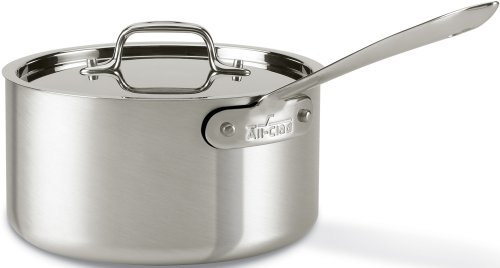 All-Clad 7203.5 MC2 Professional Master Chef 2 Stainless Steel Bi-Ply
Bonded Oven Safe PFOA Free 3.5-Quart Saucepan / Cookware, Silver