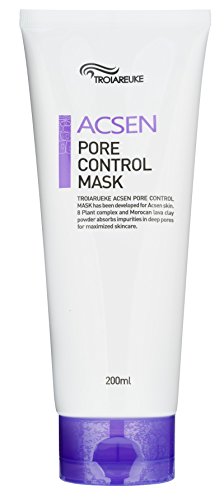 Troiareuke Acsen Pore Control Mask 676 Fluid Ounce - Face Blackhead Peel Off Remover Pore Minimizer Exfoliating Clay Masks For Acne Sensitive Skin