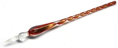Vintage Handmade Glass SIGNATURE PEN Elegant Crystal dip sign Pen Gift ZB183