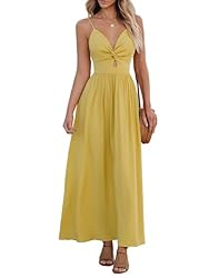 CUPSHE Women's V Neck Twisted Sleeveless Cutout