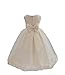 Wedding Pageant Flower Petals Girl Ivory Dress with Bow Tie Sash 302a