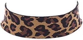 Thick Cheetah Print Choker Necklace