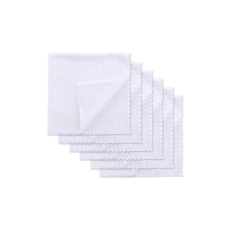 Sunny zzzZZ 6 Pack Softest Burp Cloths – Extra Thicken Absorbent and Exquisite Newborn Burp Rags – Suitable for Baby…