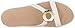 Crocs Women's Sanrah Hammered Met Sandal W Flat, oyster/gold, 8 M US